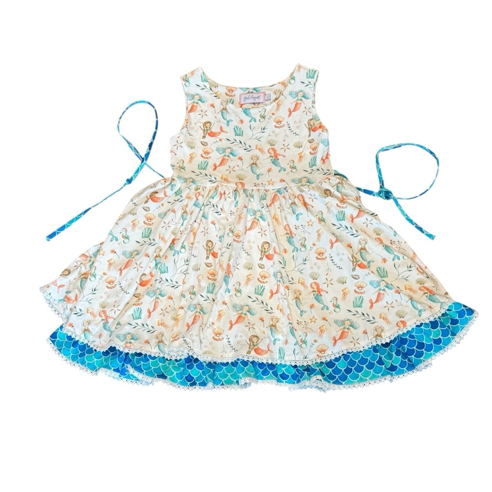 Girl August Knit Mermaid Dress Sz 7